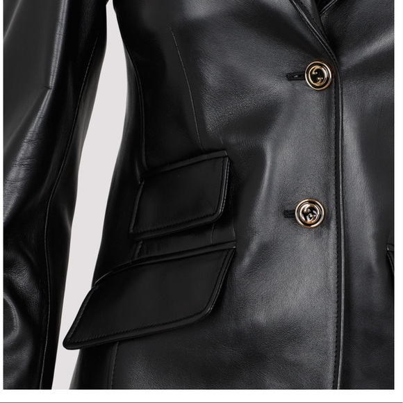 GUCCI Auth Leather Jacket - Picture 6 of 15